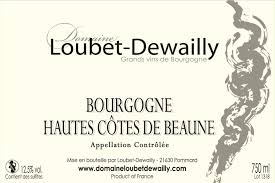 AOP Bourgogne Hautes Côtes de Beaune Domaine Loubet Dewailly Cuvée 2023