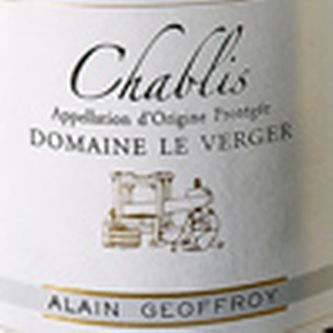 AOP petit Chablis Domaine Alain Geoffroy Cuvée Le Verger 2024