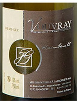 AOP Vouvray sec ou demi-sec Domaine Raimbault Cuvée 2023